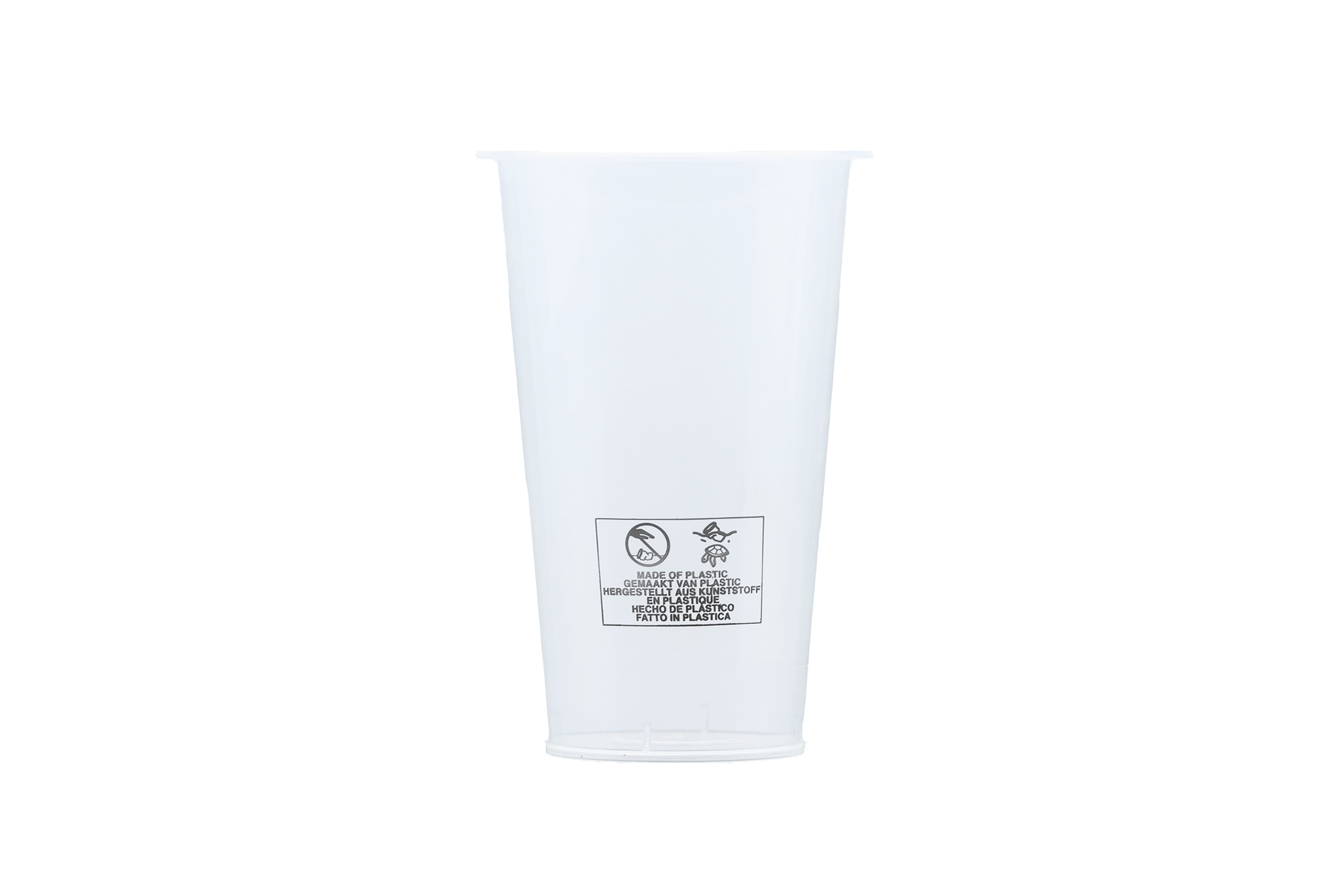 PP 90mm 500ml Injection Cup - Transparent