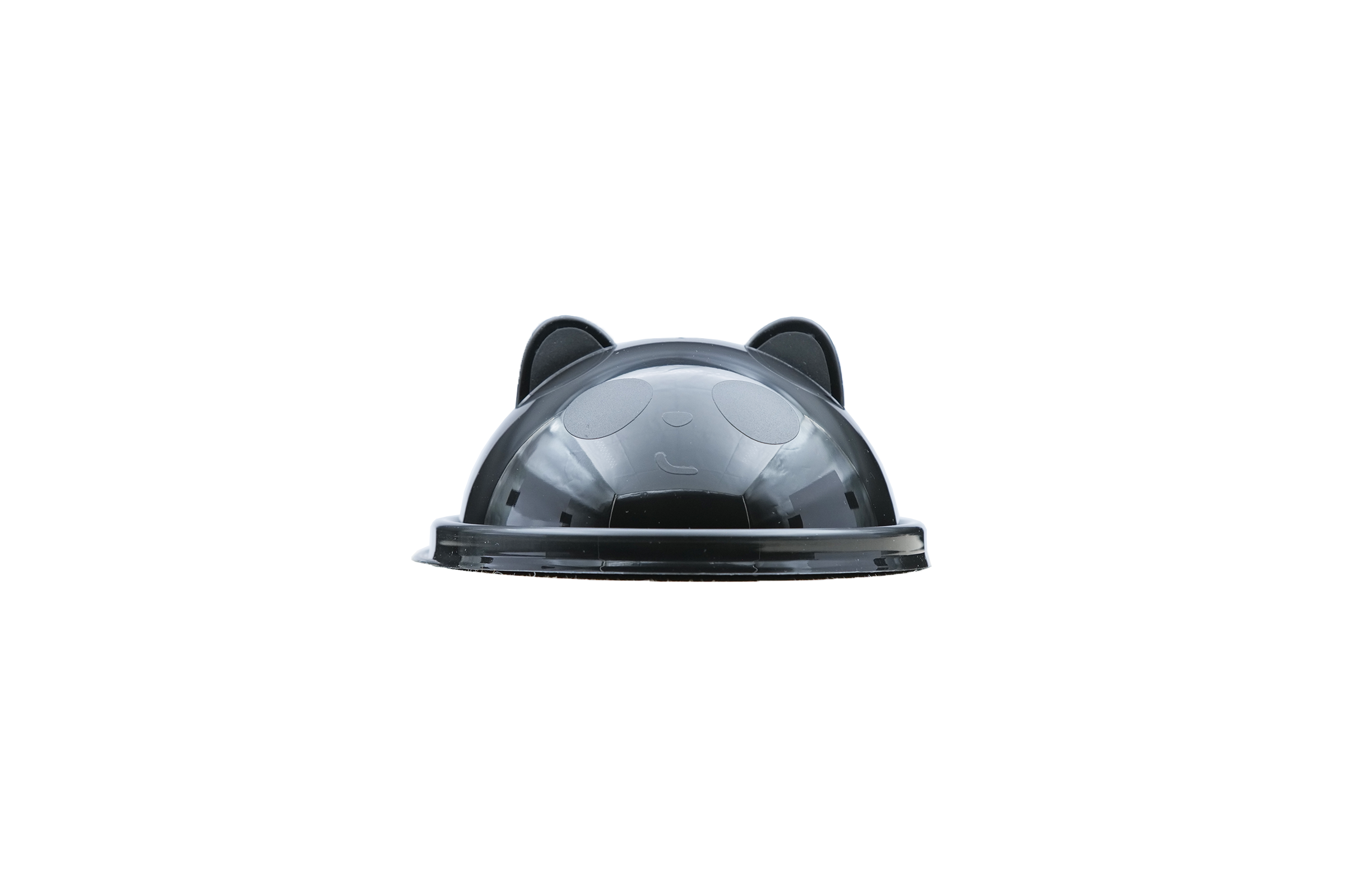 PP 90mm Dome Lid Panda - Black