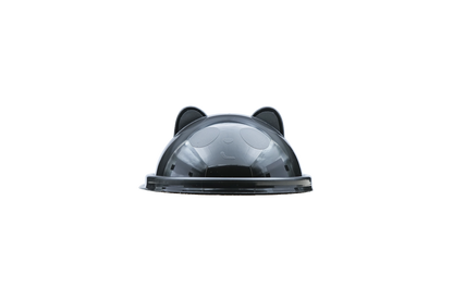 PP 90mm Dome Deksel Panda - Zwart