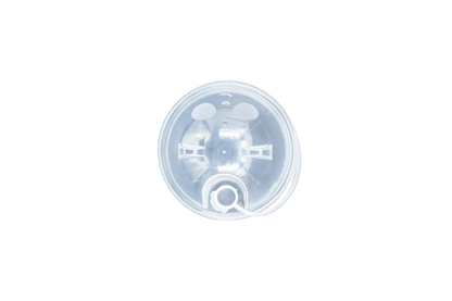 PP 90mm Dome Lid Panda - Transparent